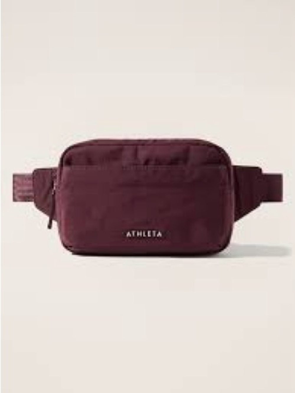 Athleta All About Large Crossbody Belt Bag Plum Purple Nylon Travel Festival